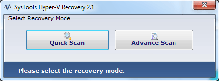 Choose recovery mode