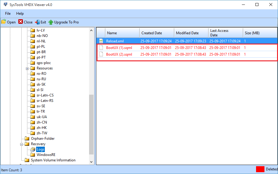 View data in the user interface