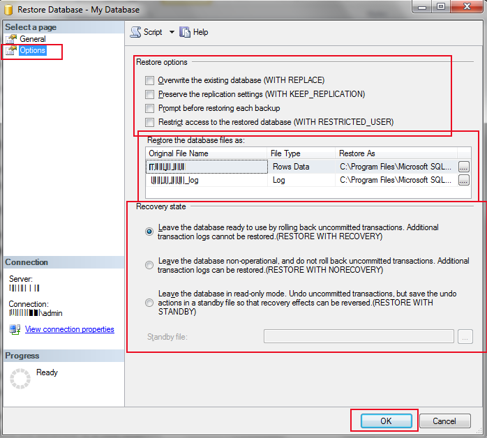 restore-database-option